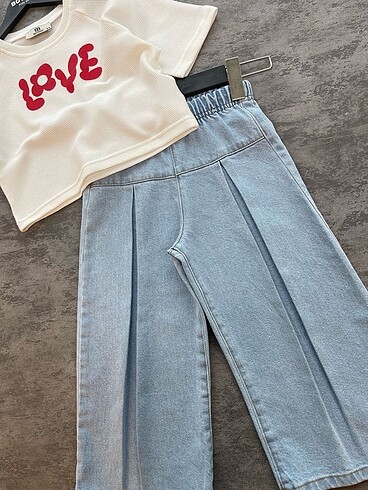 Diğer LOVE KOT PANTOLONLU 2 Lİ KIZ TAKIM