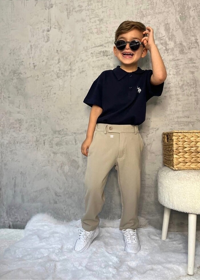 Polo yakalı jagger pantolonlu takım - Görsel 4