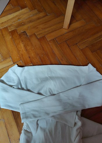 Beyaz Kadın Midi Elbise, Uzun Kollu, İnce Kesim - Görsel 5