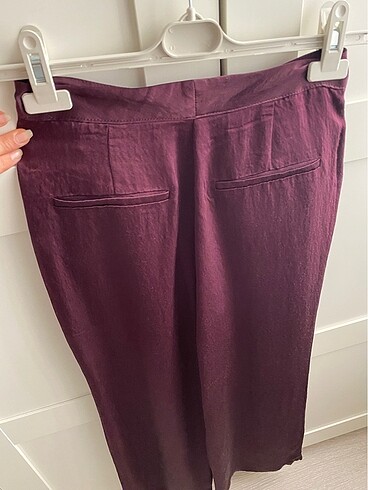 xs Beden bordo Renk Zara pantolon