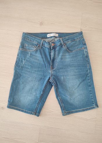 Koton Erkek Mavi Kısa Denim Şort
