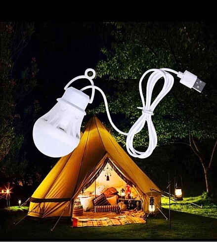 Kamp lambası usb kablolu