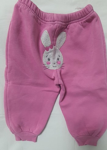 Kız Çocuk Renkli Baskılı Dantel Detaylı Pantolon - Görsel 4