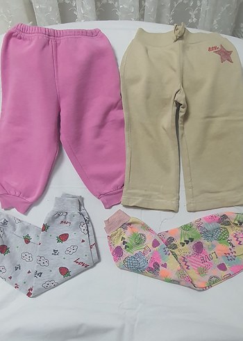 Kız Çocuk Renkli Baskılı Dantel Detaylı Pantolon - Görsel 6