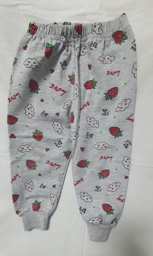 Kız Çocuk Renkli Baskılı Dantel Detaylı Pantolon - Görsel 3