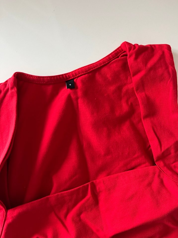 Kırmızı Kolsuz Body - Görsel 2