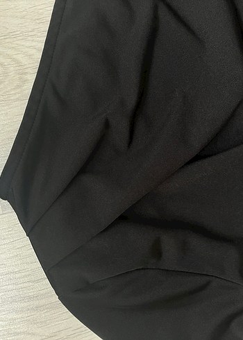 Drapeli Siyah Kadın Bluz - Görsel 3