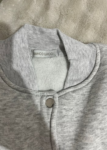 Düğmeli Gri Kadın Ceket - Görsel 3