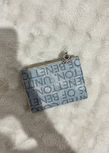 Kadın Gri Denim Fermuarlı Cüzdan - Görsel 2