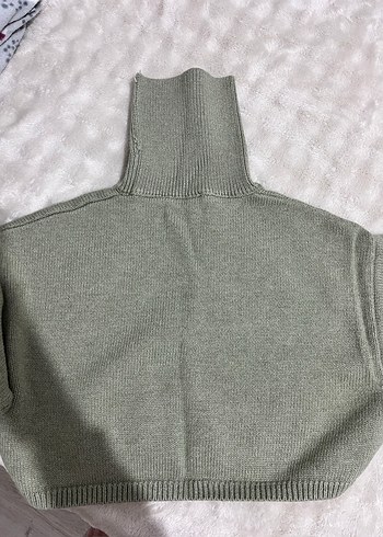 Kadın Boğazlı Örgü Kazak - Görsel 3