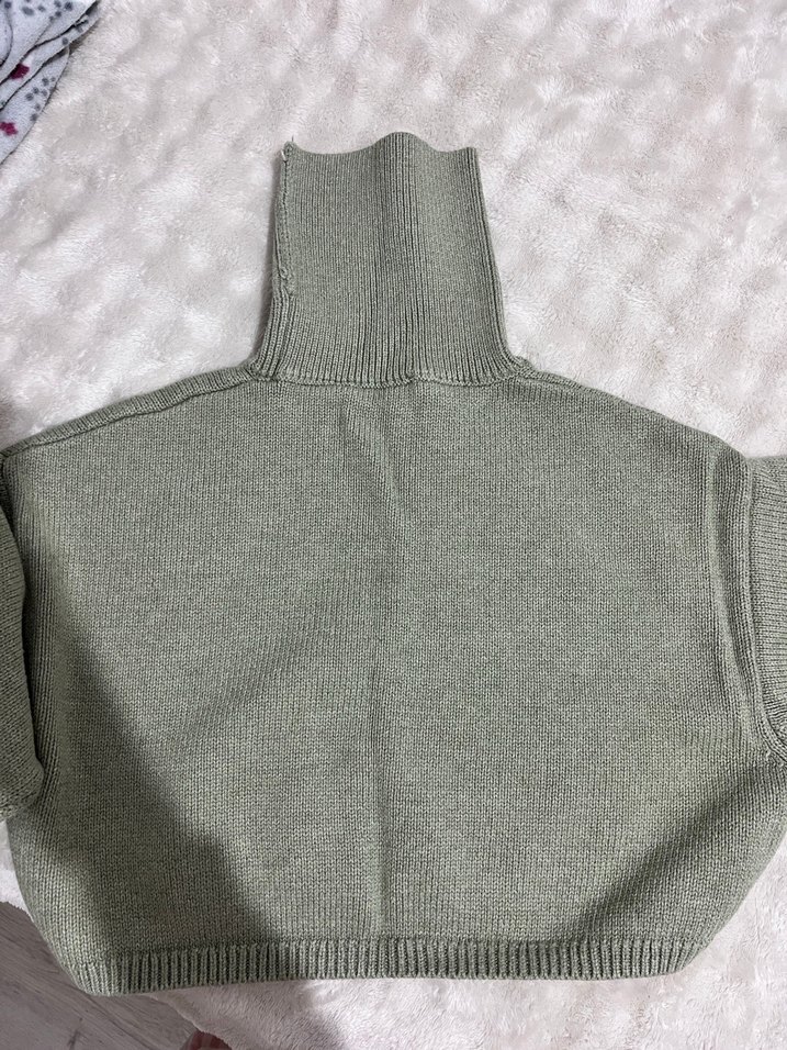 Kadın Boğazlı Örgü Kazak - Görsel 3