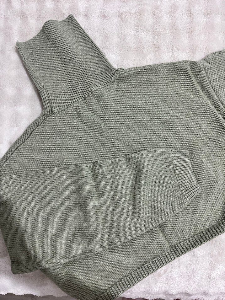 Kadın Boğazlı Örgü Kazak - Görsel 2