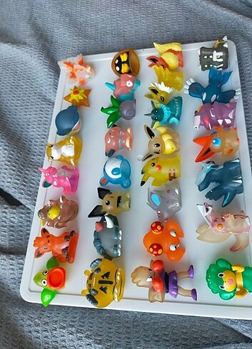 Beden Pokemon seffaf figurler bandai nintendo lisansli set