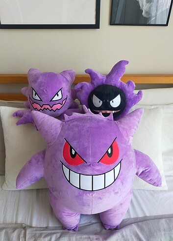 Pokemon pelus seti gengar gasty haunter hayalet pokemonlari sati