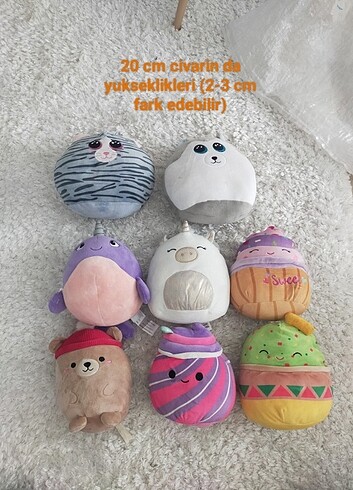 Tyess & squishmallows cesitleri cocuk oyuncak yumusak yastik tre