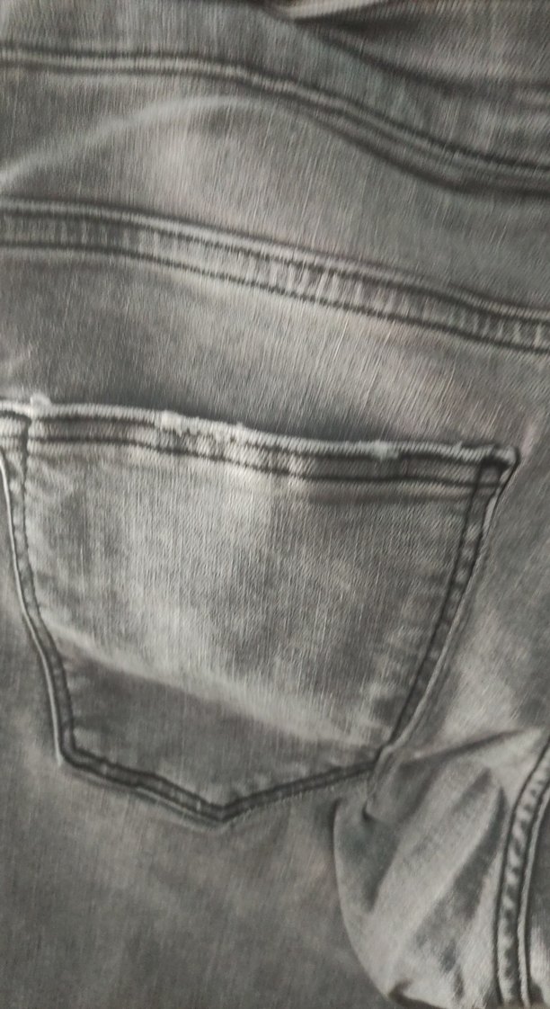 Gri Yırtık Detaylı Kadın Kot Pantolon - Görsel 5