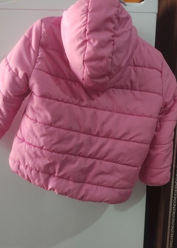 Kız Çocuk Pembe Fermuarlı Mont - Görsel 3