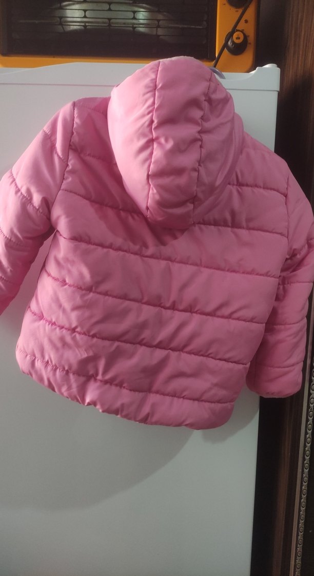 Kız Çocuk Pembe Fermuarlı Mont - Görsel 3