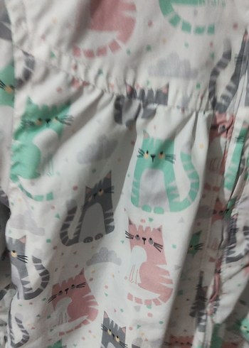 Gri Kedili Fermuarlı Sokak Stili Kedi Kıyafeti 3,4 yaş - Görsel 6