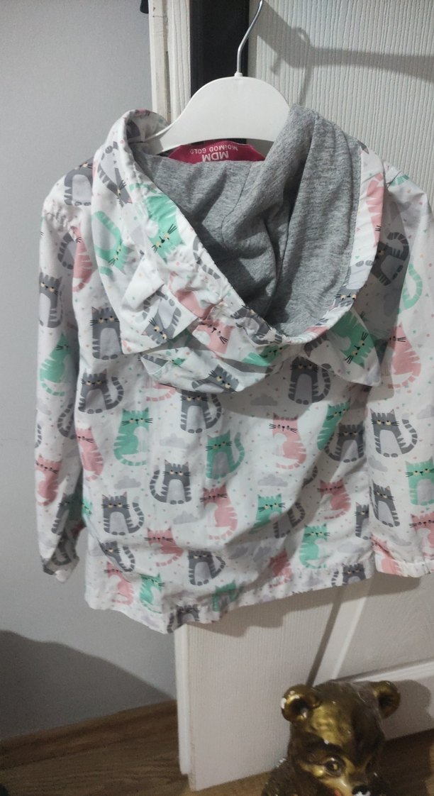 Gri Kedili Fermuarlı Sokak Stili Kedi Kıyafeti 3,4 yaş - Görsel 4