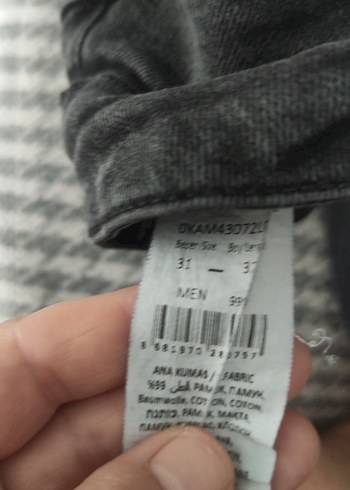 Gri Kadın Kot Pantolon - Görsel 6