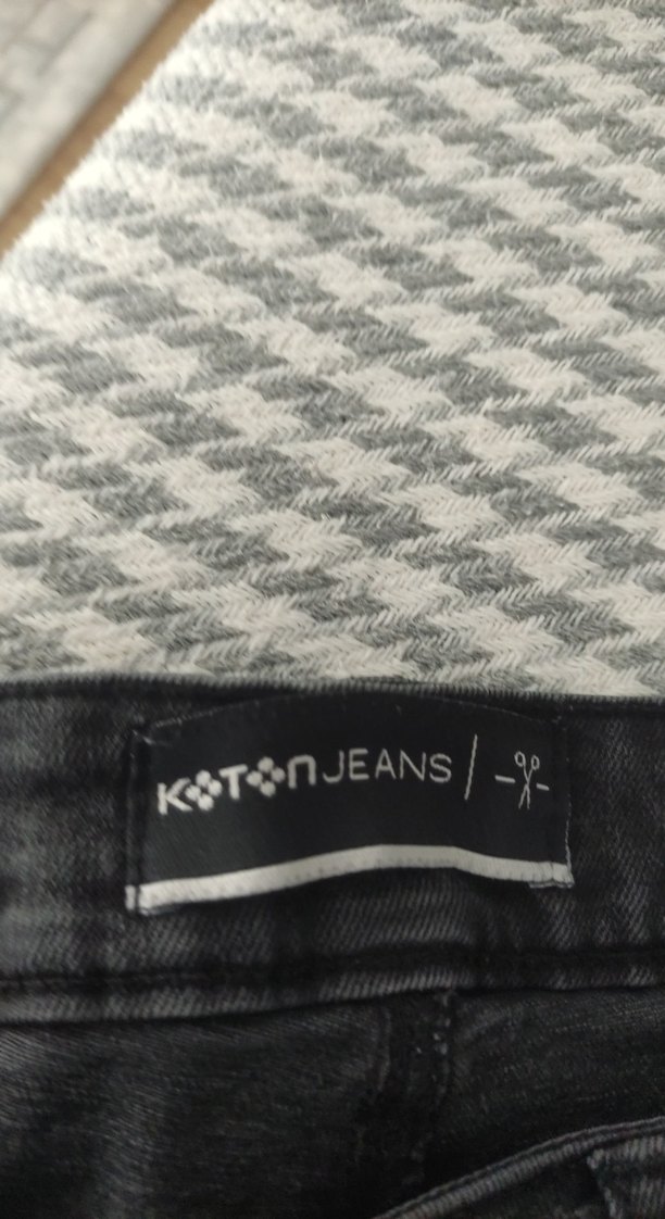 Gri Kadın Kot Pantolon - Görsel 5