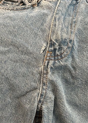 Salaş Mini Kot Şort - Görsel 4