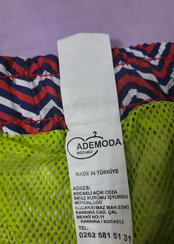 Bordo Pilili Tie-Dye Erkek Mini Şort - Görsel 5