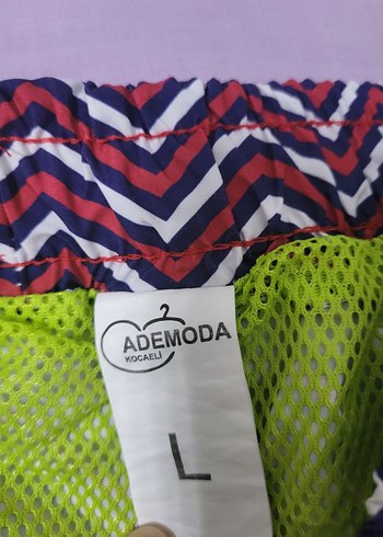 Bordo Pilili Tie-Dye Erkek Mini Şort - Görsel 6