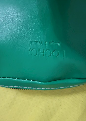 Sifir ürün Minimalist Yeşil Deri Kadın Çanta - Görsel 6