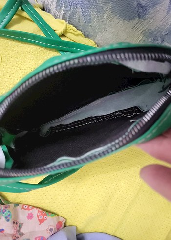 Sifir ürün Minimalist Yeşil Deri Kadın Çanta - Görsel 7