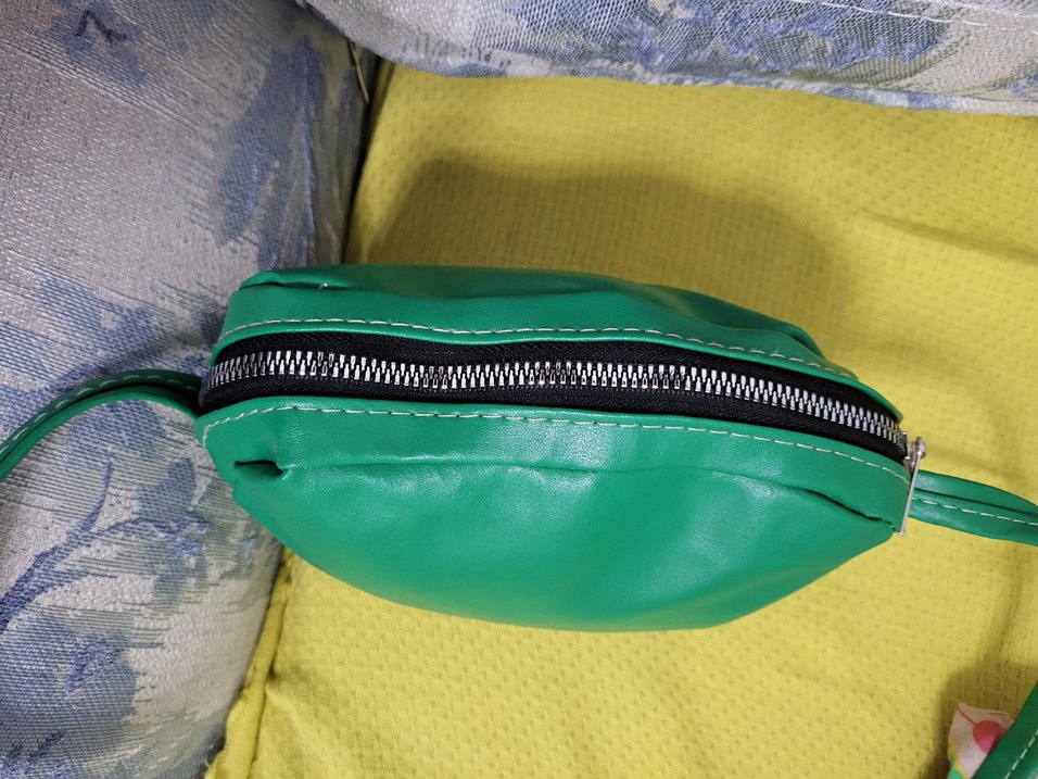 Sifir ürün Minimalist Yeşil Deri Kadın Çanta - Görsel 4