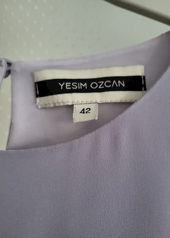 Yeşim Özcan marka Gri Renkli Sade Uzun Kollu Tunik - Görsel 5