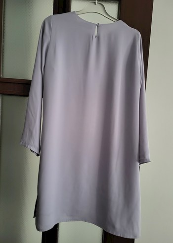 Yeşim Özcan marka Gri Renkli Sade Uzun Kollu Tunik - Görsel 6