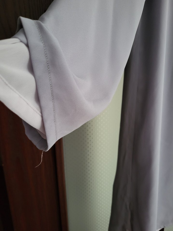 Yeşim Özcan marka Gri Renkli Sade Uzun Kollu Tunik - Görsel 3