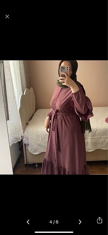 m Beden mor Renk Kadın uzun tunik