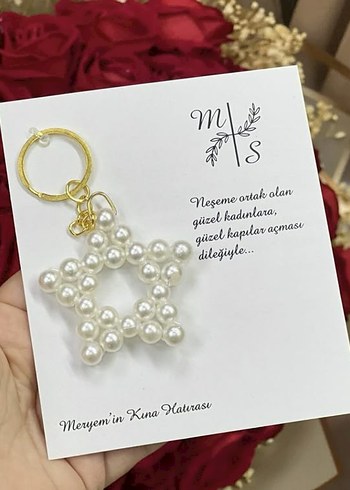 Beyaz Püsküllü Deniz Kabuğu Anahtarlık - Görsel 3