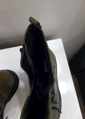 Kamuflaj Desenli Kadın Bot - Blok Topuklu - Görsel 4