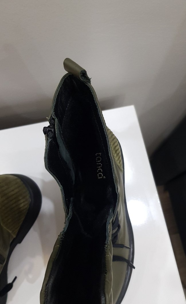 Kamuflaj Desenli Kadın Bot - Blok Topuklu - Görsel 4