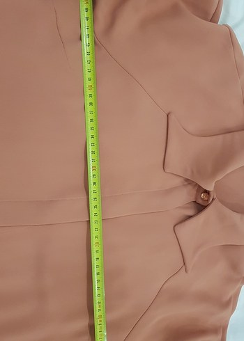 Bej Uzun Kollu Uzun Tunik - Görsel 7