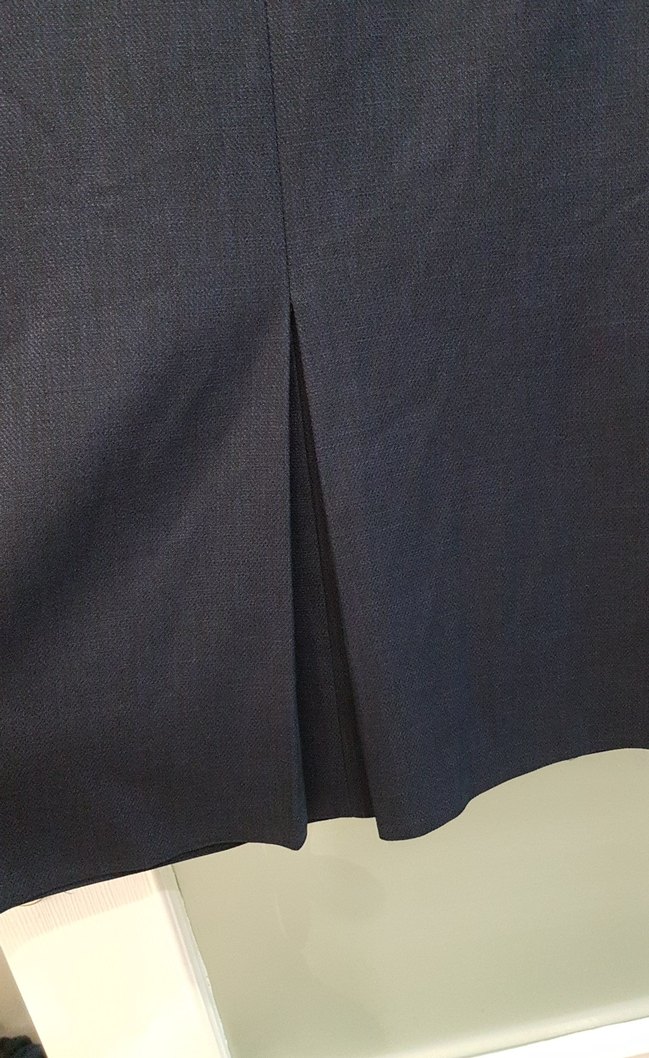 Kadın Lacivert Uzun Ofis Eteği - Görsel 4