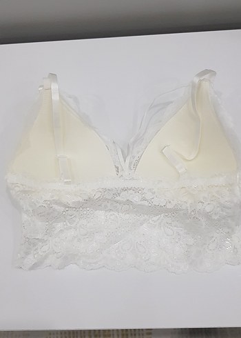 Beyaz Dantel Midi Bralet - Görsel 2