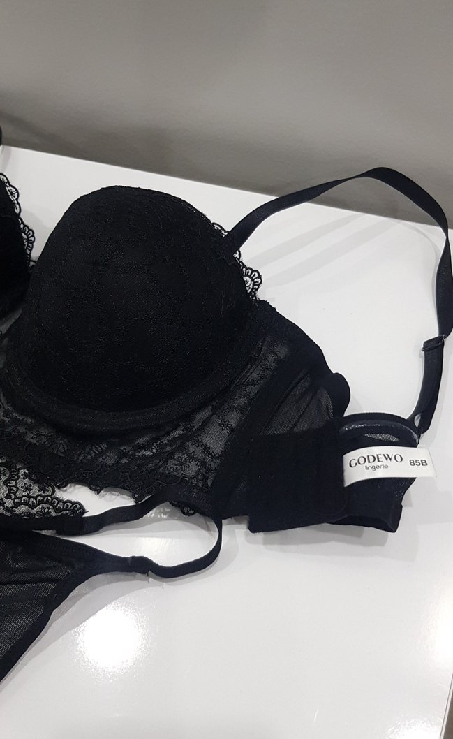 Siyah GodewoDantelli Midi Sütyen Takımı - Görsel 2