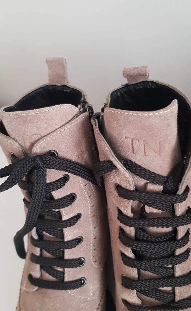 Süet Bej Bağcıklı Kadın Bot - Görsel 3