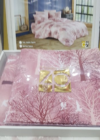 Karaca Home Pembe Ağaç Desenli Nevresim Takımı