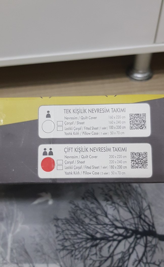 Gri Ağaç Desenli Çift Kişilik Nevresim Takımı - Görsel 4