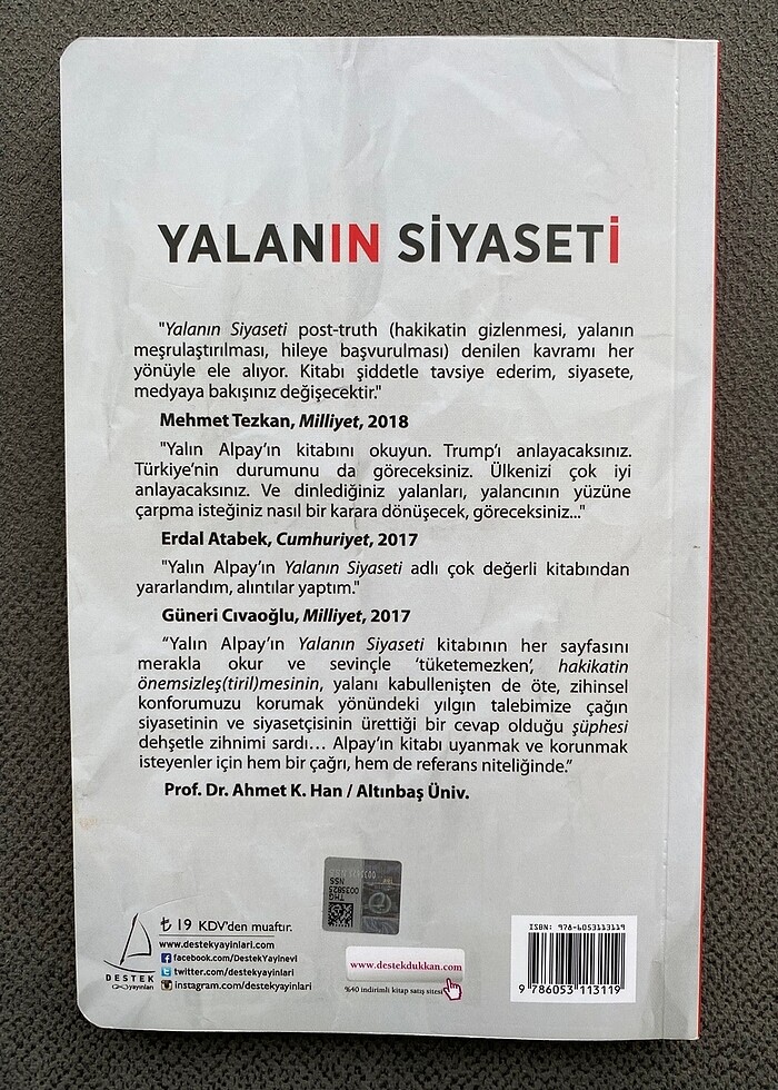 Yalanın Siyasati - Yalın Alpay - Görsel 2