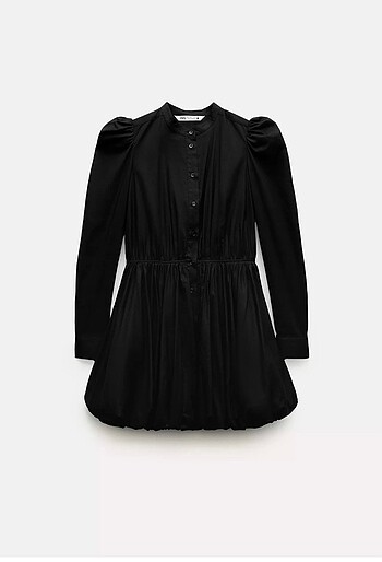 zara kısa balon elbise