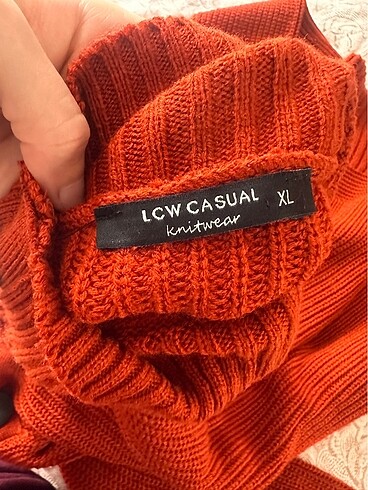 xl Beden turuncu Renk Lcw kazak