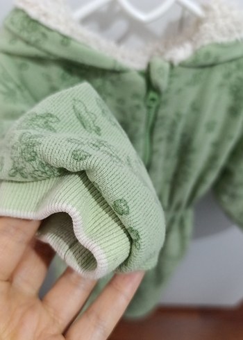 Yeşil Bebek Peluş Tulum - Görsel 3